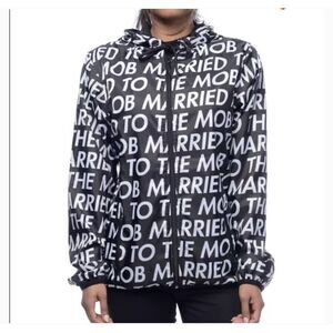 Married To‎ The Mob MTTB Size Medium NWT Anorak Windbreaker Women's Jacket Black